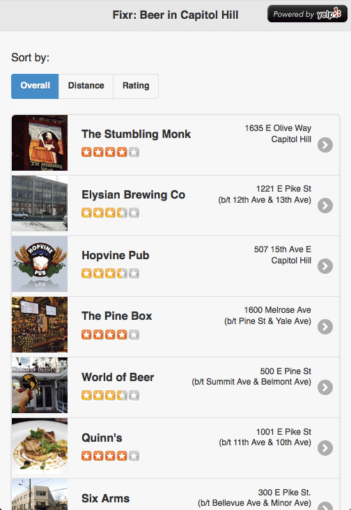 “Fixr”: Beer in Capitol Hill